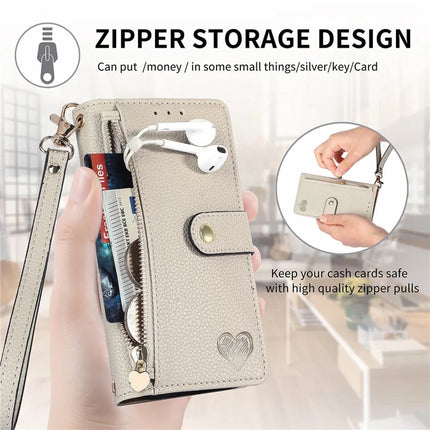 RFID Blocking Case For Honor X7c 4G / 200 Smart 5G / Play 60 Plus 5G Zipper Pocket Leather Wallet Phone Cover