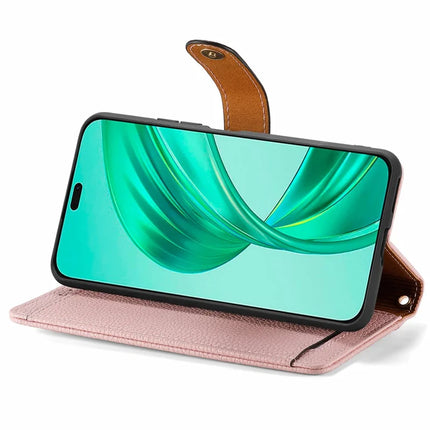 RFID Blocking Case For Honor X7c 4G / 200 Smart 5G / Play 60 Plus 5G Zipper Pocket Leather Wallet Phone Cover
