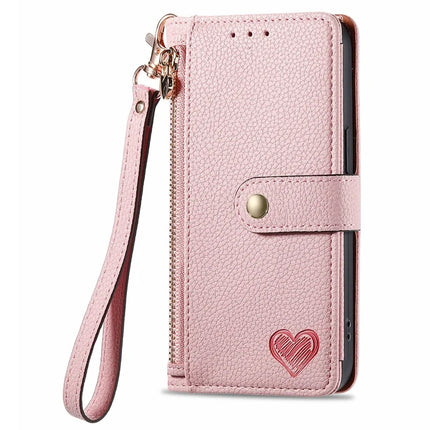 RFID Blocking Case For Honor X7c 4G / 200 Smart 5G / Play 60 Plus 5G Zipper Pocket Leather Wallet Phone Cover