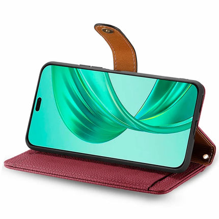 RFID Blocking Case For Honor X7c 4G / 200 Smart 5G / Play 60 Plus 5G Zipper Pocket Leather Wallet Phone Cover