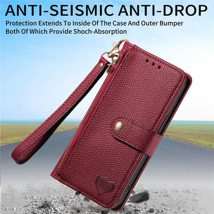 RFID Blocking Case For Honor X7c 4G / 200 Smart 5G / Play 60 Plus 5G Zipper Pocket Leather Wallet Phone Cover