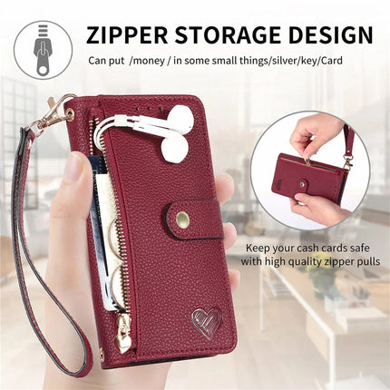 RFID Blocking Case For Honor X7c 4G / 200 Smart 5G / Play 60 Plus 5G Zipper Pocket Leather Wallet Phone Cover
