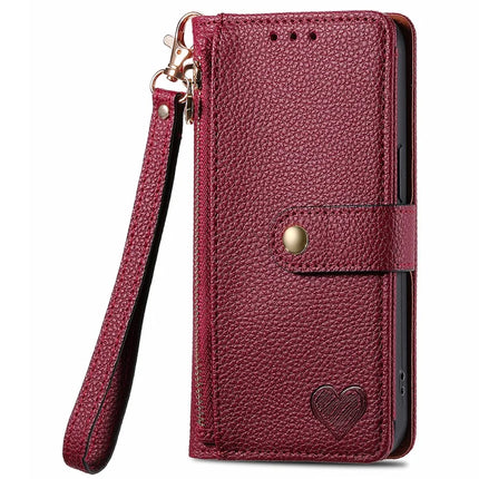 RFID Blocking Case For Honor X7c 4G / 200 Smart 5G / Play 60 Plus 5G Zipper Pocket Leather Wallet Phone Cover