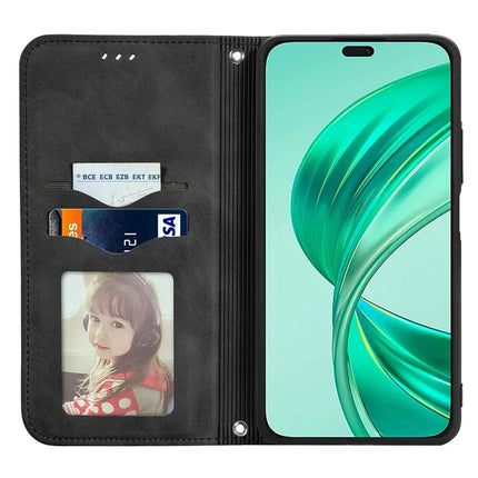 For Honor 200 Smart 5G / X7c 4G / Play 60 Plus 5G Case Skin Touch Feeling Leather Card Holder Phone Cover Magnetic Absorption