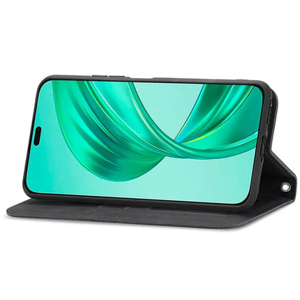 For Honor 200 Smart 5G / X7c 4G / Play 60 Plus 5G Case Skin Touch Feeling Leather Card Holder Phone Cover Magnetic Absorption