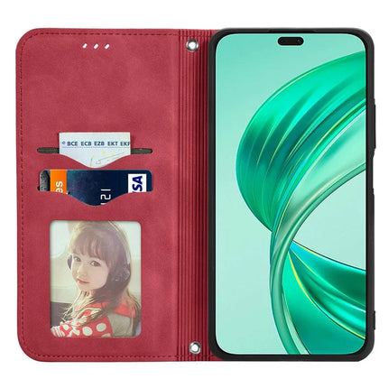 For Honor 200 Smart 5G / X7c 4G / Play 60 Plus 5G Case Skin Touch Feeling Leather Card Holder Phone Cover Magnetic Absorption
