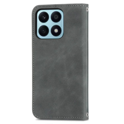 For Honor 200 Smart 5G / X7c 4G / Play 60 Plus 5G Case Skin Touch Feeling Leather Card Holder Phone Cover Magnetic Absorption