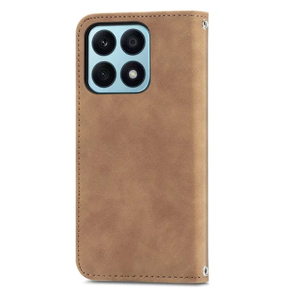 For Honor 200 Smart 5G / X7c 4G / Play 60 Plus 5G Case Skin Touch Feeling Leather Card Holder Phone Cover Magnetic Absorption