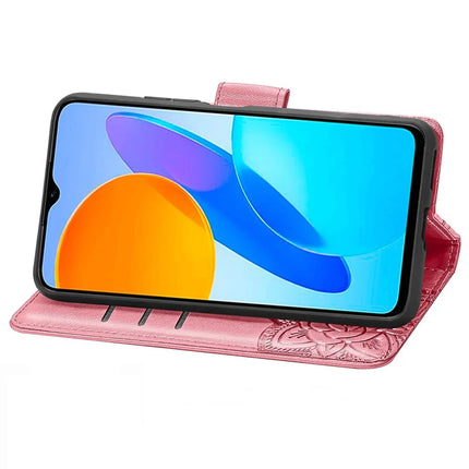 Case For Honor X7c 4G / 200 Smart 5G / Play 60 Plus 5G PU Leather Wallet Phone Cover Butterfly Pattern