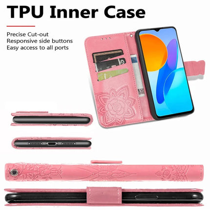 Case For Honor X7c 4G / 200 Smart 5G / Play 60 Plus 5G PU Leather Wallet Phone Cover Butterfly Pattern