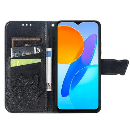 Case For Honor X7c 4G / 200 Smart 5G / Play 60 Plus 5G PU Leather Wallet Phone Cover Butterfly Pattern