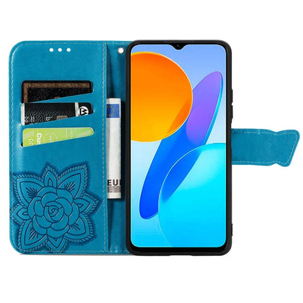 Case For Honor X7c 4G / 200 Smart 5G / Play 60 Plus 5G PU Leather Wallet Phone Cover Butterfly Pattern