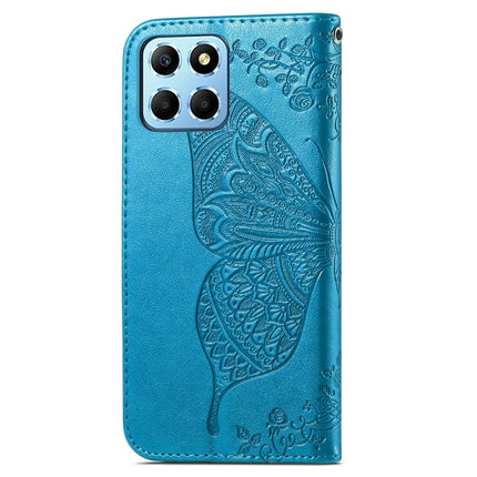 Case For Honor X7c 4G / 200 Smart 5G / Play 60 Plus 5G PU Leather Wallet Phone Cover Butterfly Pattern