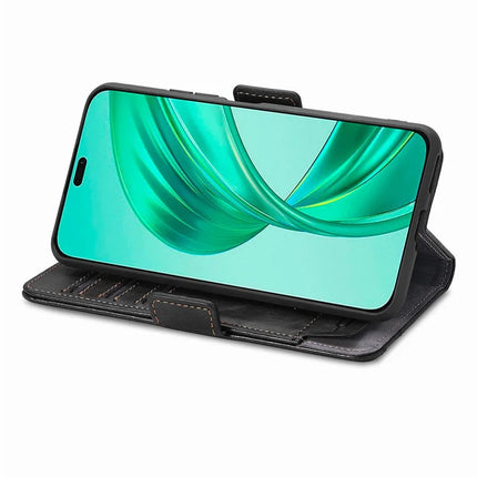CASENEO 002 Series Case For Honor X7c 4G / 200 Smart 5G / Play 60 Plus 5G Stand Wallet Splicing PU Leather Cover