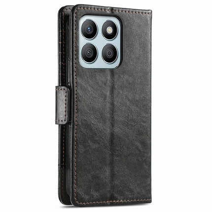 CASENEO 002 Series Case For Honor X7c 4G / 200 Smart 5G / Play 60 Plus 5G Stand Wallet Splicing PU Leather Cover