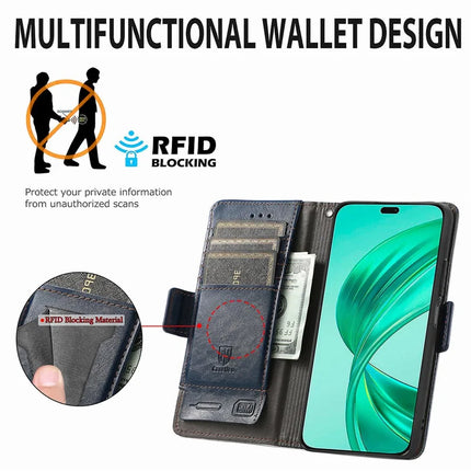 CASENEO 002 Series Case For Honor X7c 4G / 200 Smart 5G / Play 60 Plus 5G Stand Wallet Splicing PU Leather Cover