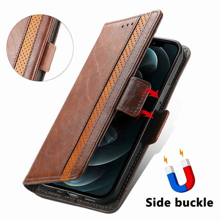 CASENEO 002 Series Case For Honor X7c 4G / 200 Smart 5G / Play 60 Plus 5G Stand Wallet Splicing PU Leather Cover