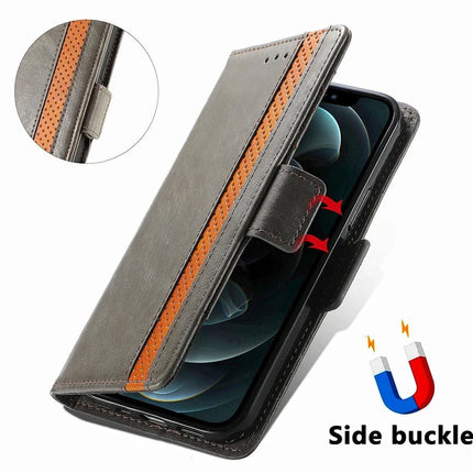 CASENEO 002 Series Case For Honor X7c 4G / 200 Smart 5G / Play 60 Plus 5G Stand Wallet Splicing PU Leather Cover