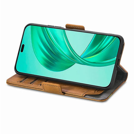 CASENEO 002 Series Case For Honor X7c 4G / 200 Smart 5G / Play 60 Plus 5G Stand Wallet Splicing PU Leather Cover