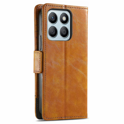 CASENEO 002 Series Case For Honor X7c 4G / 200 Smart 5G / Play 60 Plus 5G Stand Wallet Splicing PU Leather Cover