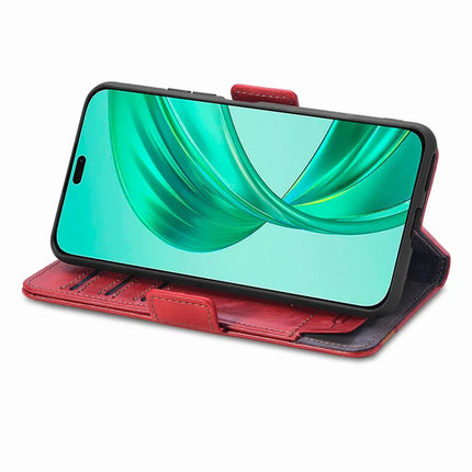 CASENEO 002 Series Case For Honor X7c 4G / 200 Smart 5G / Play 60 Plus 5G Stand Wallet Splicing PU Leather Cover