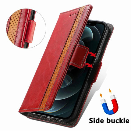 CASENEO 002 Series Case For Honor X7c 4G / 200 Smart 5G / Play 60 Plus 5G Stand Wallet Splicing PU Leather Cover