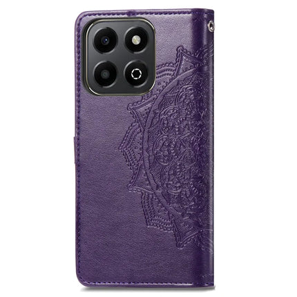 Wallet Case For Honor X7c 4G / 200 Smart 5G / Play 60 Plus 5G Mandala Flower Leather Phone Cover Stand View