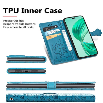 Leather Case For Honor X7c 4G / 200 Smart 5G / Play 60 Plus 5G Wallet Flip Phone Cover Cute Cat Dog Pattern