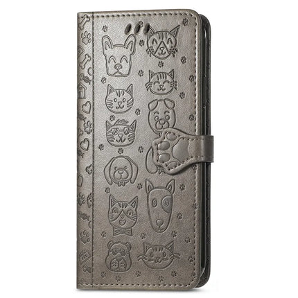 Leather Case For Honor X7c 4G / 200 Smart 5G / Play 60 Plus 5G Wallet Flip Phone Cover Cute Cat Dog Pattern