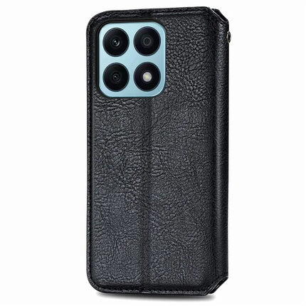 PU Leather Case For Honor X7c 4G / 200 Smart 5G / Play 60 Plus 5G Rhombus Imprint Wallet Stand Phone Cover