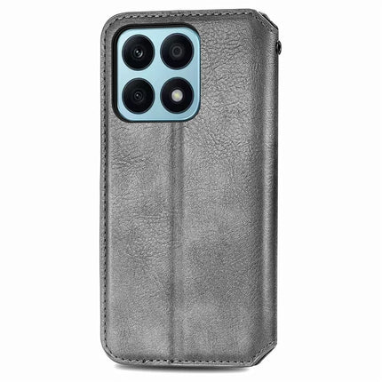 PU Leather Case For Honor X7c 4G / 200 Smart 5G / Play 60 Plus 5G Rhombus Imprint Wallet Stand Phone Cover