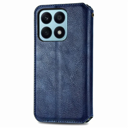 PU Leather Case For Honor X7c 4G / 200 Smart 5G / Play 60 Plus 5G Rhombus Imprint Wallet Stand Phone Cover