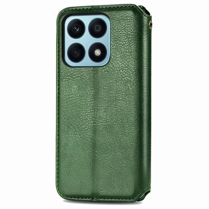 PU Leather Case For Honor X7c 4G / 200 Smart 5G / Play 60 Plus 5G Rhombus Imprint Wallet Stand Phone Cover