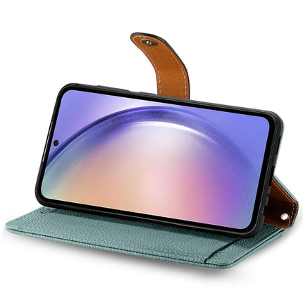 For Samsung Galaxy A36 5G / A56 5G Case RFID Blocking Zipper Pocket Leather Wallet Phone Cover