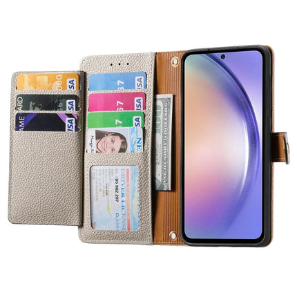 For Samsung Galaxy A36 5G / A56 5G Case RFID Blocking Zipper Pocket Leather Wallet Phone Cover