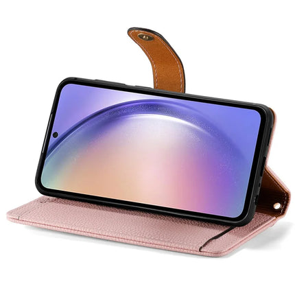 For Samsung Galaxy A36 5G / A56 5G Case RFID Blocking Zipper Pocket Leather Wallet Phone Cover