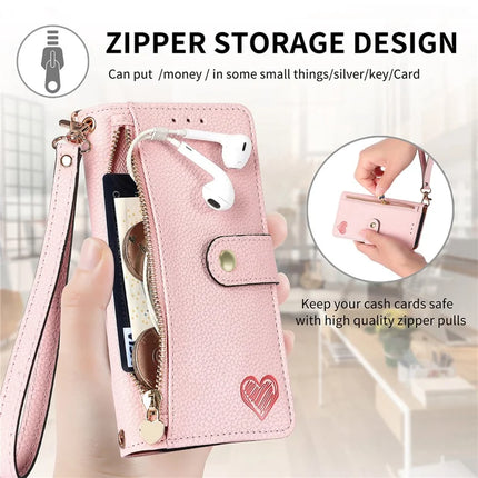 For Samsung Galaxy A36 5G / A56 5G Case RFID Blocking Zipper Pocket Leather Wallet Phone Cover