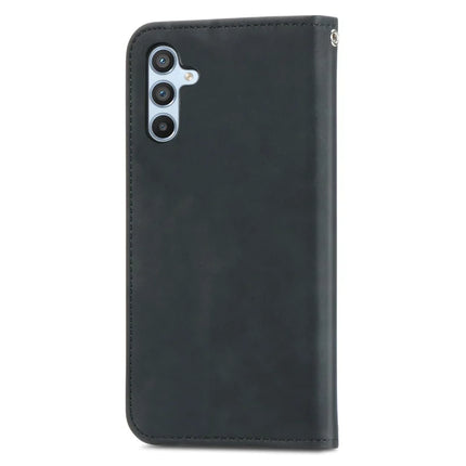 For Samsung Galaxy A36 5G / A56 5G Case Skin Touch Feeling Leather Card Holder Phone Cover Magnetic Absorption