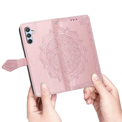 For Samsung Galaxy A36 5G / A56 5G Wallet Case Mandala Flower Leather Phone Cover Stand View