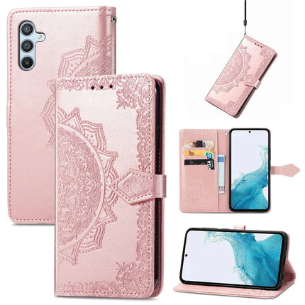For Samsung Galaxy A36 5G / A56 5G Wallet Case Mandala Flower Leather Phone Cover Stand View