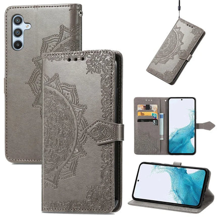 For Samsung Galaxy A36 5G / A56 5G Wallet Case Mandala Flower Leather Phone Cover Stand View