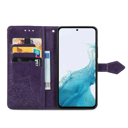 For Samsung Galaxy A36 5G / A56 5G Wallet Case Mandala Flower Leather Phone Cover Stand View
