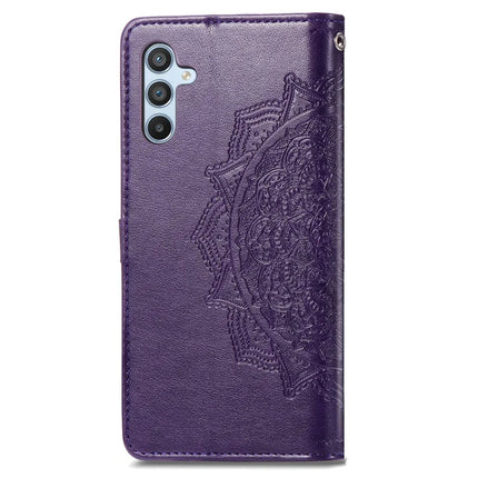 For Samsung Galaxy A36 5G / A56 5G Wallet Case Mandala Flower Leather Phone Cover Stand View