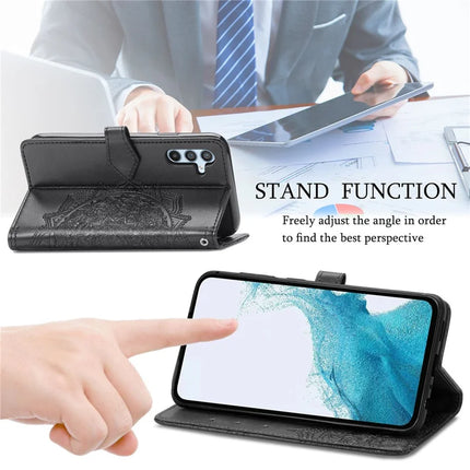 For Samsung Galaxy A36 5G / A56 5G Wallet Case Mandala Flower Leather Phone Cover Stand View