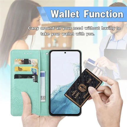 For Samsung Galaxy A36 5G / A56 5G Wallet Case Mandala Flower Leather Phone Cover Stand View