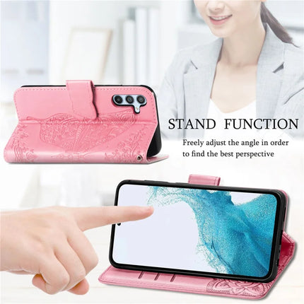 For Samsung Galaxy A36 5G / A56 5G Case PU Leather Wallet Phone Cover Butterfly Pattern