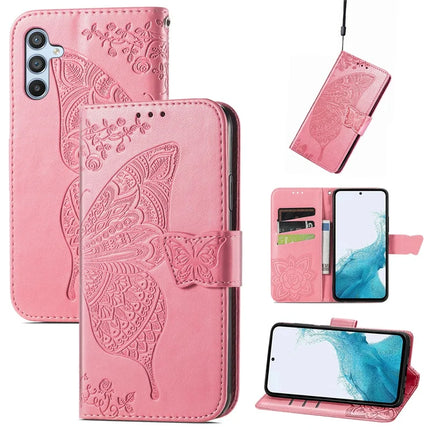 For Samsung Galaxy A36 5G / A56 5G Case PU Leather Wallet Phone Cover Butterfly Pattern