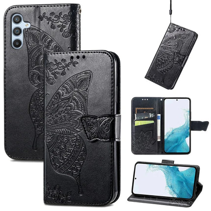 For Samsung Galaxy A36 5G / A56 5G Case PU Leather Wallet Phone Cover Butterfly Pattern