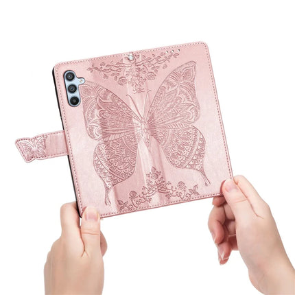 For Samsung Galaxy A36 5G / A56 5G Case PU Leather Wallet Phone Cover Butterfly Pattern