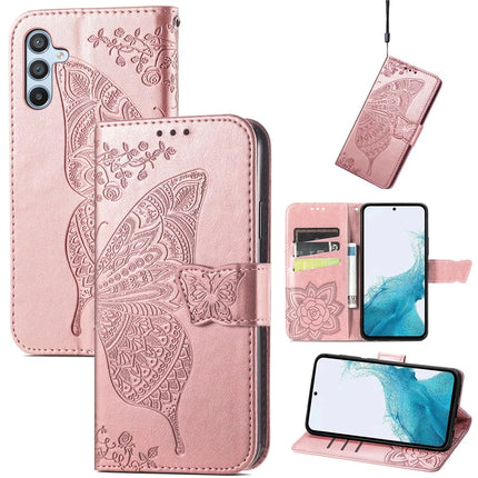 For Samsung Galaxy A36 5G / A56 5G Case PU Leather Wallet Phone Cover Butterfly Pattern